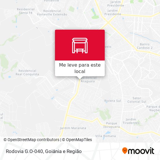 Rodovia G.O-040 mapa