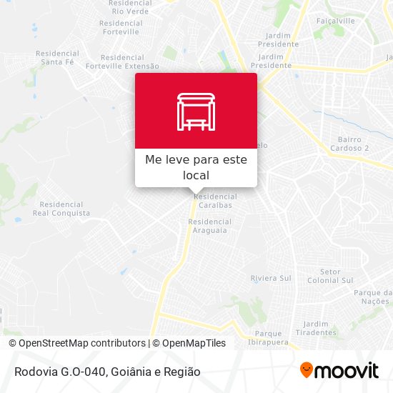 Rodovia G.O-040 mapa