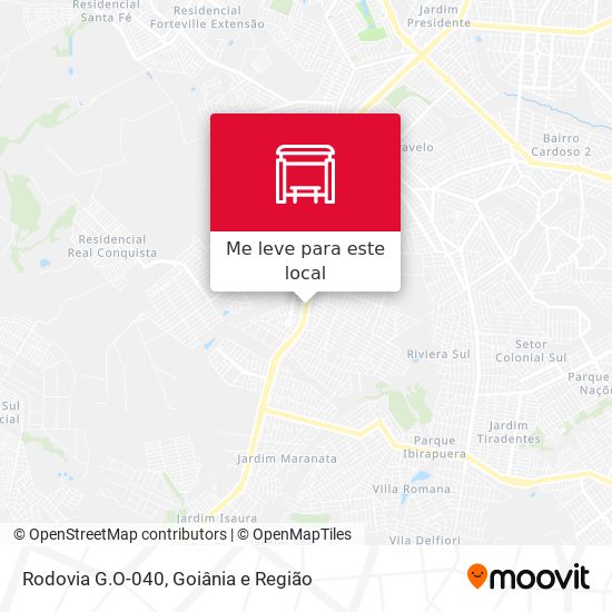 Rodovia G.O-040 mapa