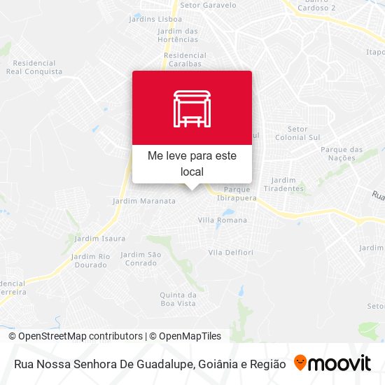 Rua Nossa Senhora De Guadalupe mapa