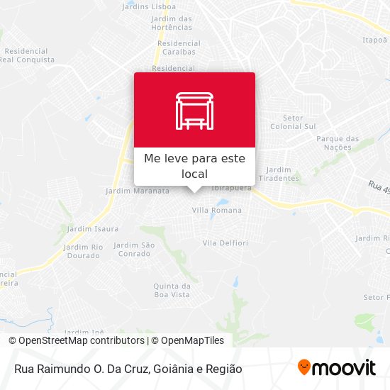 Rua Raimundo O. Da Cruz mapa