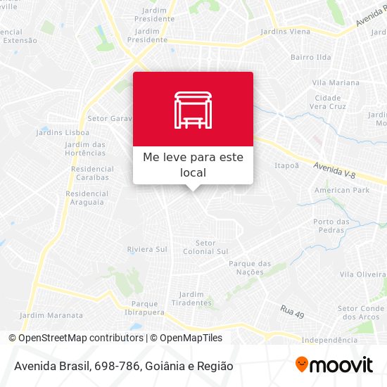 Avenida Brasil, 698-786 mapa