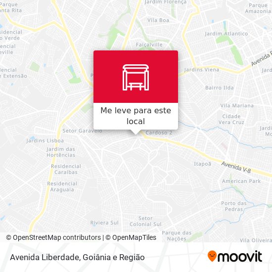 Avenida Liberdade mapa
