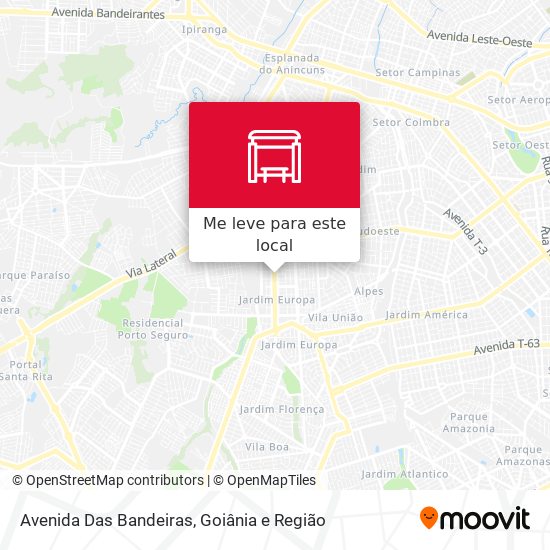 Avenida Das Bandeiras mapa