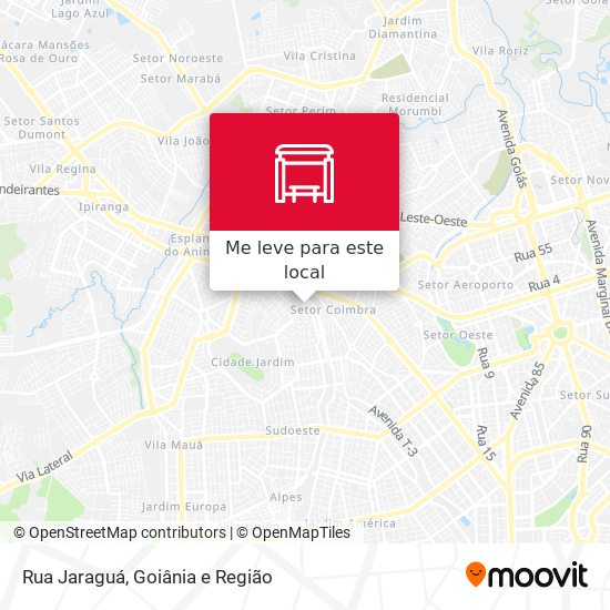 Rua Jaraguá mapa