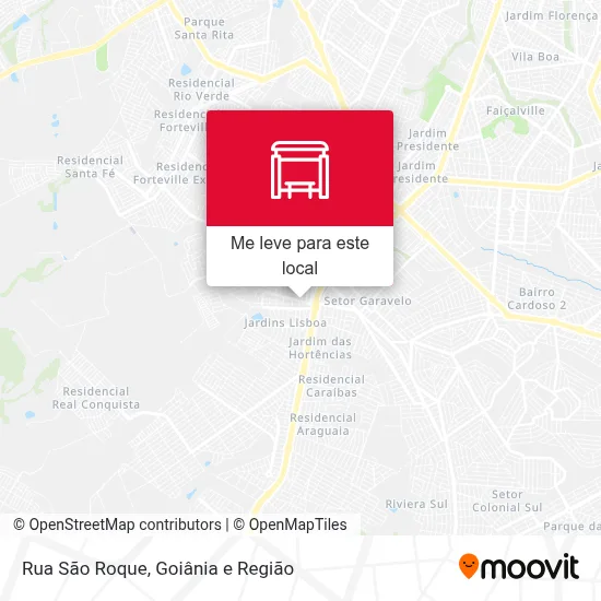 Rua São Roque mapa