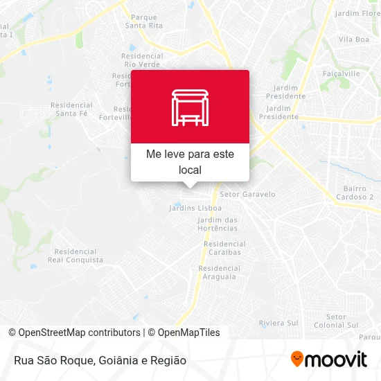 Rua São Roque mapa