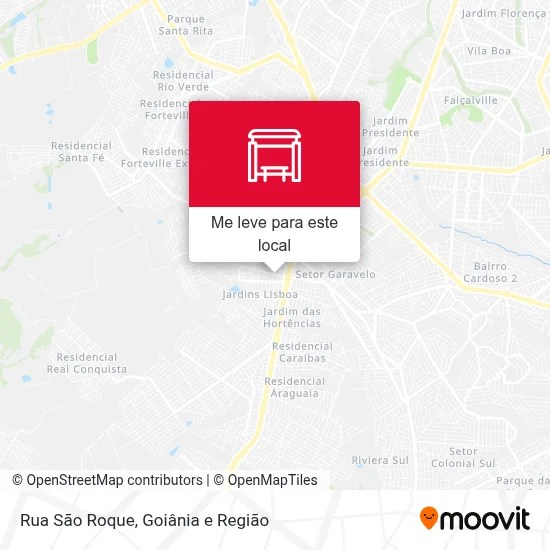 Rua São Roque mapa