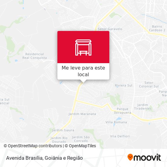 Avenida Brasília mapa