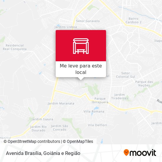 Avenida Brasília mapa