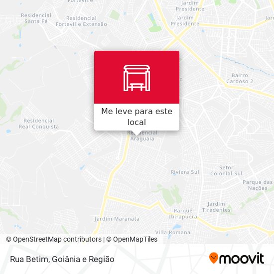 Rua Betim mapa