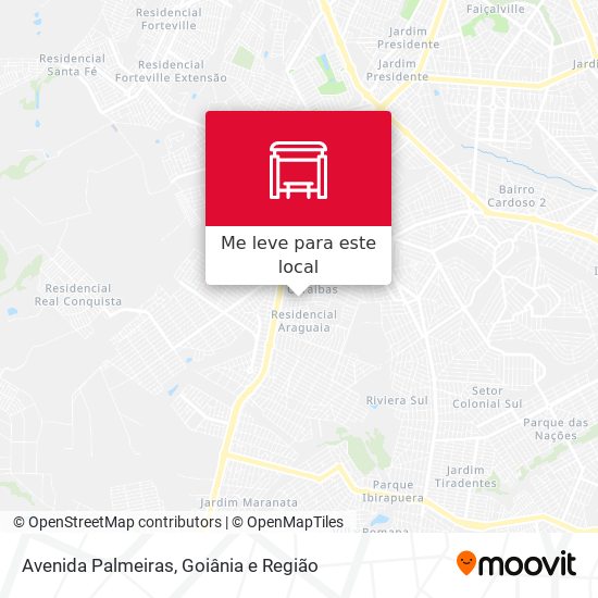 Avenida Palmeiras mapa