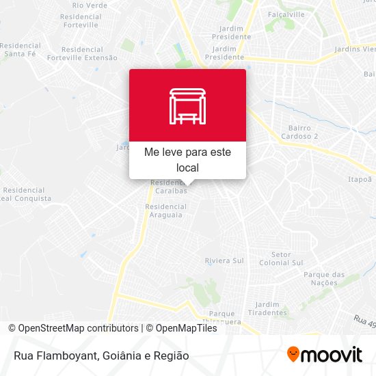 Rua Flamboyant mapa