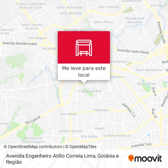 Avenida Engenheiro Atílio Correia Lima mapa