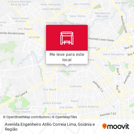 Avenida Engenheiro Atílio Correia Lima mapa