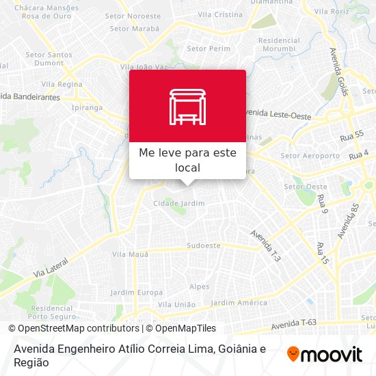 Avenida Engenheiro Atílio Correia Lima mapa