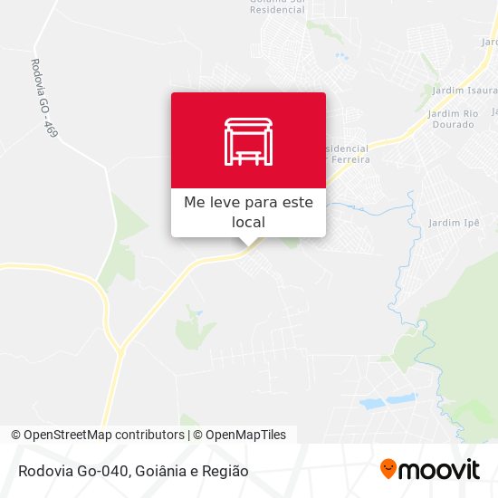 Rodovia Go-040 mapa