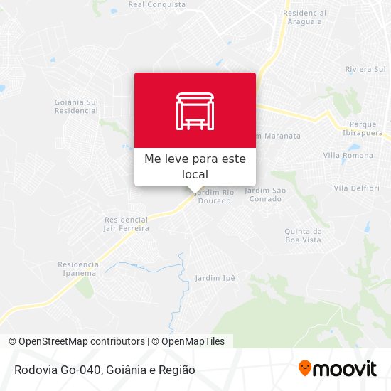 Rodovia Go-040 mapa