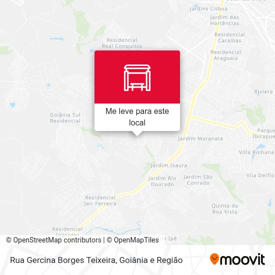 Rua Gercina Borges Teixeira mapa