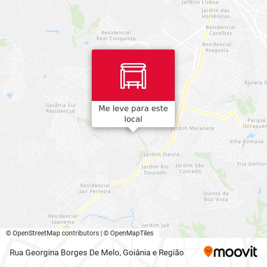 Rua Georgina Borges De Melo mapa