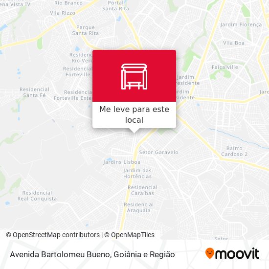 Avenida Bartolomeu Bueno mapa