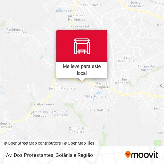 Av. Dos Protestantes mapa