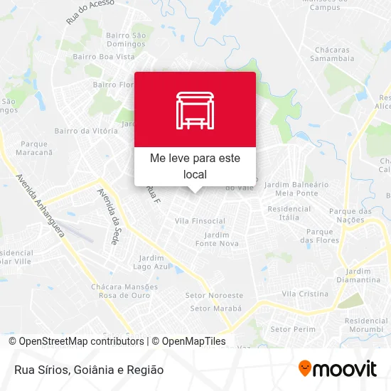Rua Sírios mapa