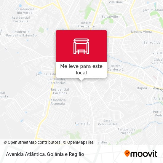 Avenida Atlântica mapa