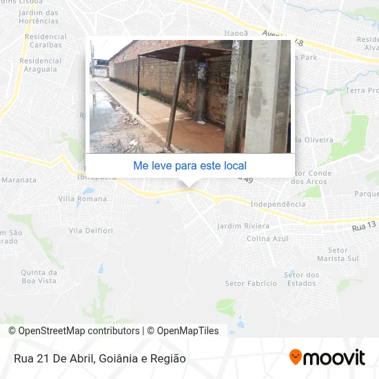 Rua 21 De Abril mapa