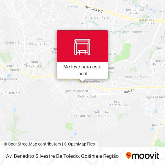 Av. Benedito Silvestre De Toledo mapa