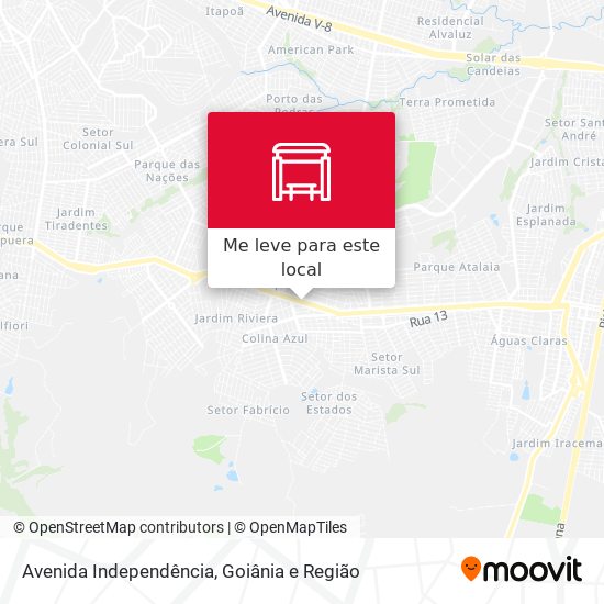 Avenida Independência mapa