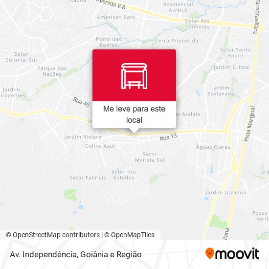 Av. Independência mapa