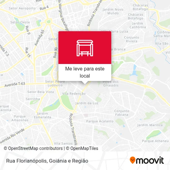 Rua Florianópolis mapa
