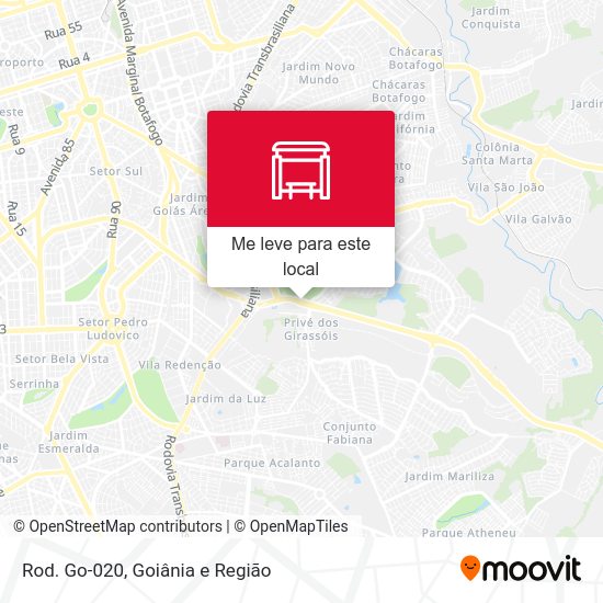 Rod. Go-020 mapa