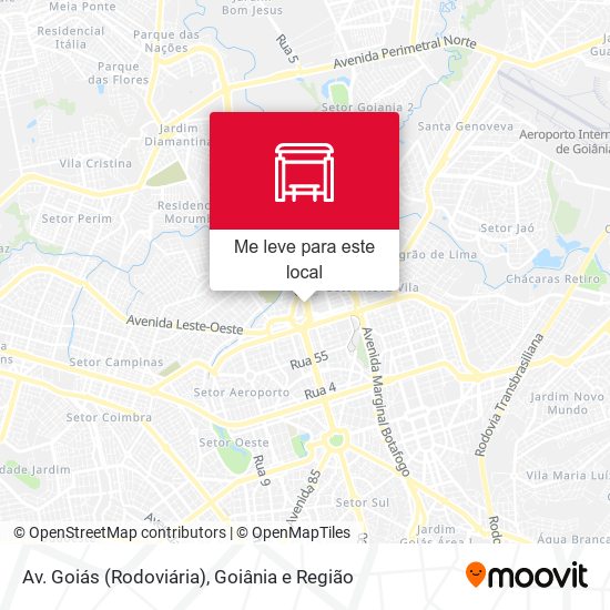 Av. Goiás (Rodoviária) mapa