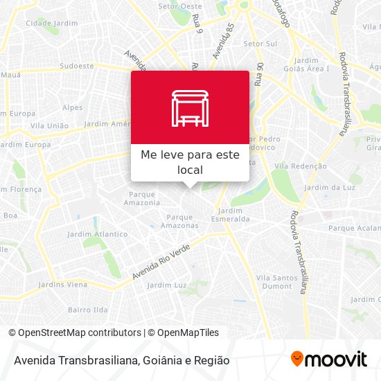 Avenida Transbrasiliana mapa