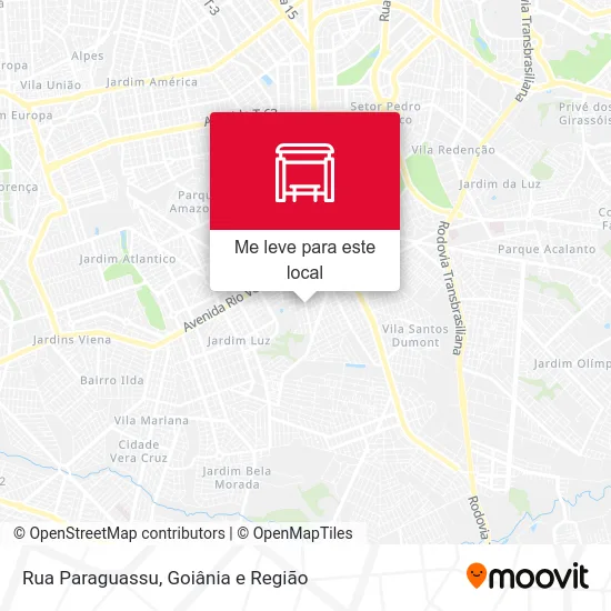 Rua Paraguassu mapa