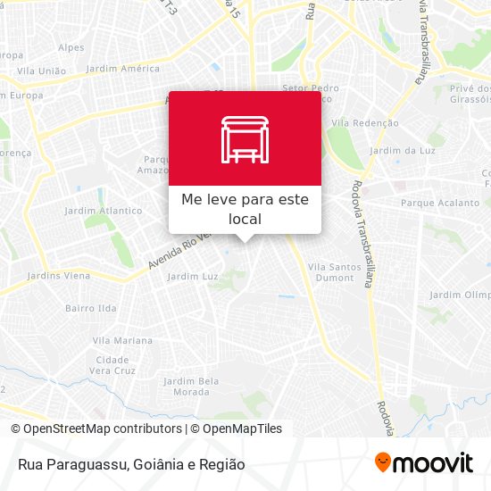 Rua Paraguassu mapa