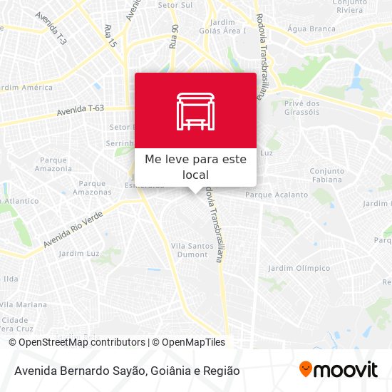 Avenida Bernardo Sayão mapa
