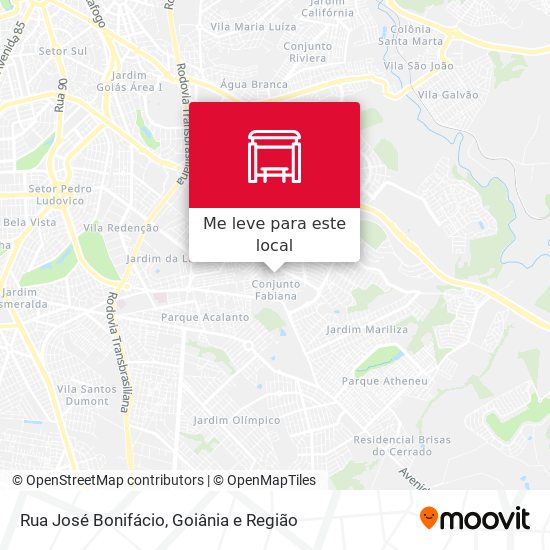 Rua José Bonifácio mapa