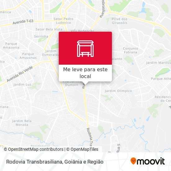 Rodovia Transbrasiliana mapa