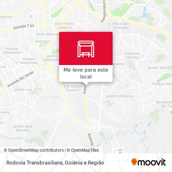 Rodovia Transbrasiliana mapa