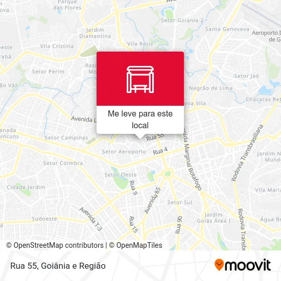 Rua 55 mapa