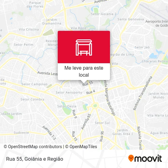 Rua 55 mapa
