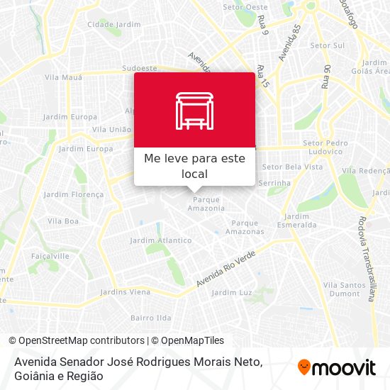Avenida Senador José Rodrigues Morais Neto mapa