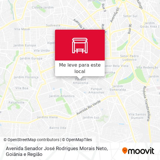 Avenida Senador José Rodrigues Morais Neto mapa