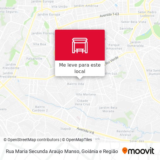 Rua Maria Secunda Araújo Manso mapa