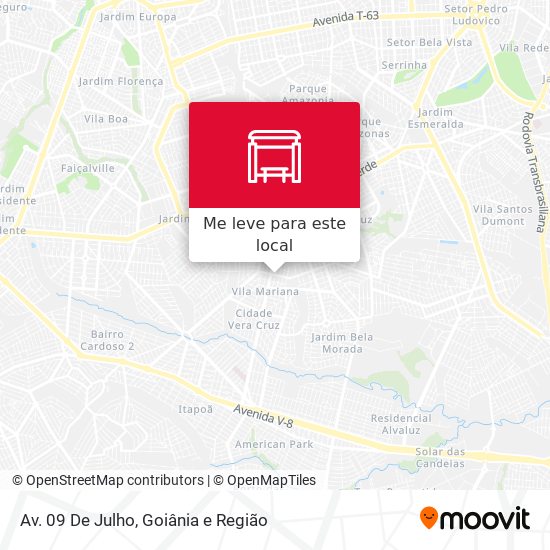 Av. 09 De Julho mapa