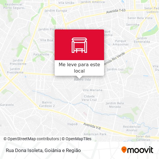 Rua Dona Isoleta mapa