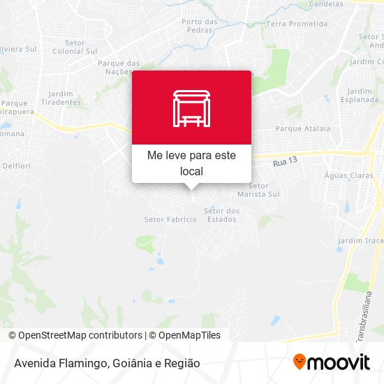 Avenida Flamingo mapa